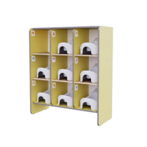 Детский стеллаж под горшки из коллекции «НЕГА» (желтый) - «globural.ru» - Можайск