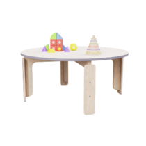 Круглый растущий стол из коллекции «НЕГА» р.гр. 2-3 (цвет бежевый) - «globural.ru» - Можайск