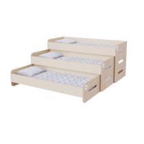 Раздвижная кровать 3 секции в спальную зону из коллекции «НЕГА» (цвет бежевый) - «globural.ru» - Можайск