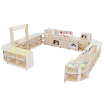 Игровая зона «Островок мастеров» из коллекции мебели «НЕГА» (бежевый) - «globural.ru» - Можайск