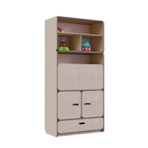 Стеллаж-трансформер с рабочим местом специалиста из коллекции «НЕГА» (бежевый) - «globural.ru» - Можайск