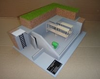 Макет встроенного противорадиационного укрытия (маленький вариант) - «globural.ru» - Можайск