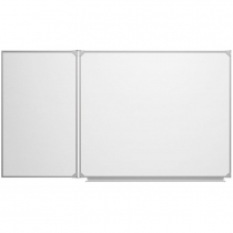 Доска магнитно-маркерная настенная двухэлементная белая полимерная - «globural.ru» - Можайск