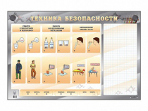 Электрифицированный стенд "Техника безопасности" с маркерными полями - «globural.ru» - Можайск
