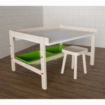 Стол растущий на регулируемых ножках «Снежок №1» - «globural.ru» - Можайск