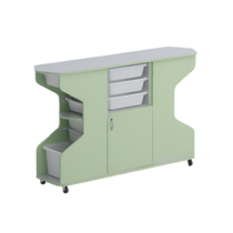 Стеллаж Робик 002 (серый/фисташковый) - «globural.ru» - Можайск