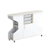 Стеллаж Робик 002 (дуб молочный/белый) - «globural.ru» - Можайск