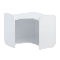 Стеллаж для игрушек и пособий "Росток 4" (белый) - «globural.ru» - Можайск