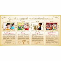 Стенд "Условия и средства эстетического воспитания" - «globural.ru» - Можайск