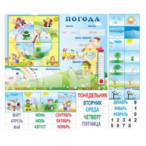 Стенд "Погода" с карманами для вставок - «globural.ru» - Можайск