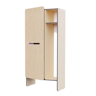Шкаф для верхней одежды персонала во входную группу из коллекции мебели «НЕГА» (бежевый) - «globural.ru» - Можайск