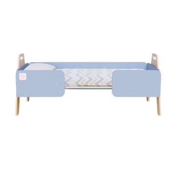 Кровать детская из коллекции «НЕГА» (цвет голубой) - «globural.ru» - Можайск