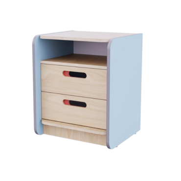 Тумба к письменному столу воспитателя из коллекции «НЕГА» (цвет голубой) - «globural.ru» - Можайск