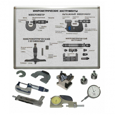 Комплект учебного оборудования «Метрология. Технические измерения в машиностроении» на 5 лабораторных работ - «globural.ru» - Можайск