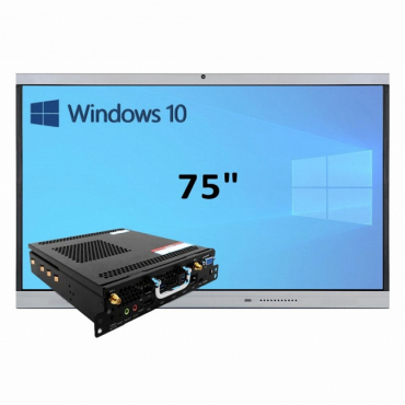 Интерактивная панель 75" (встроенный ПК, Win10, Intel i5) - «globural.ru» - Можайск