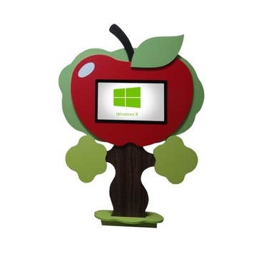 Интерактивная напольная пристенная доска «Яблоко» - «globural.ru» - Можайск